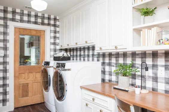 Modern Farmhouse Laundry Room Inspiration