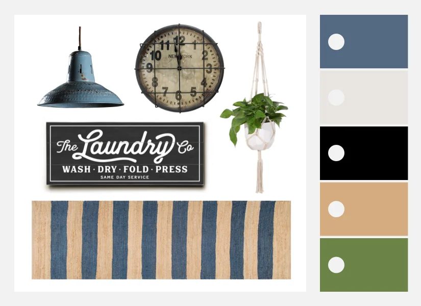 Modern Farmhouse Laundry Room Inspiration