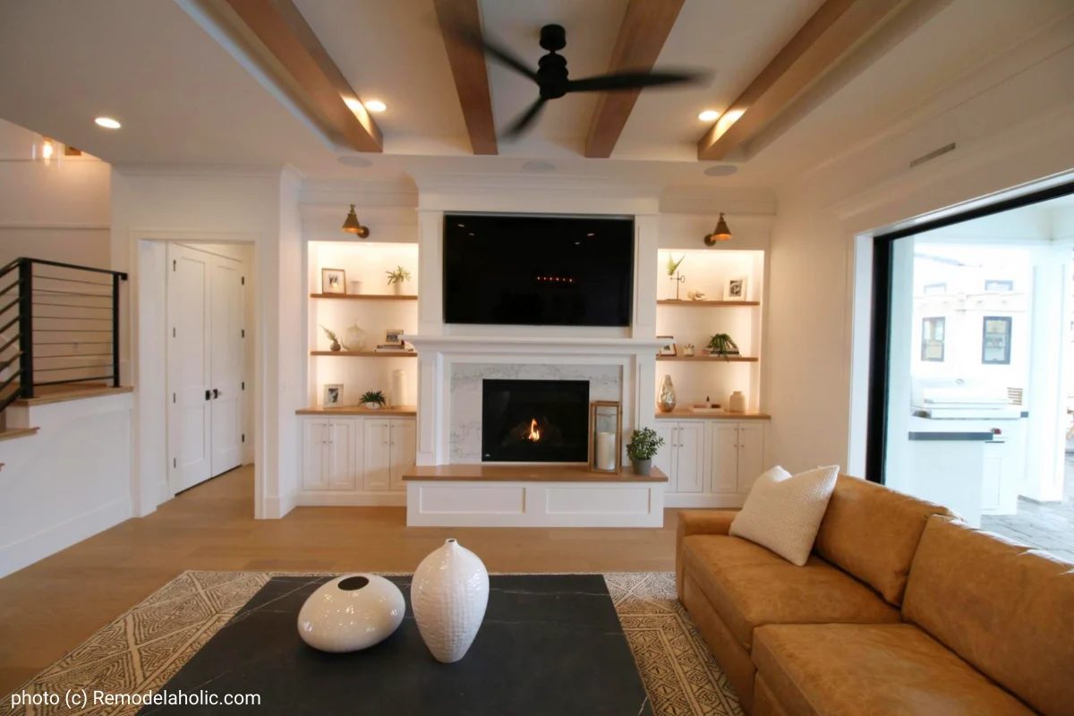 Neutral Modern Farmhouse Living Room Decor
