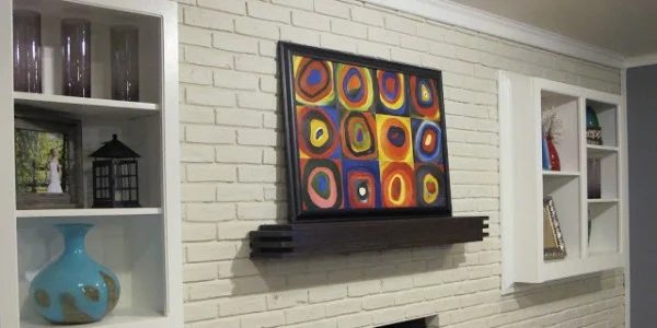 Modern Floating Mantel Shelf