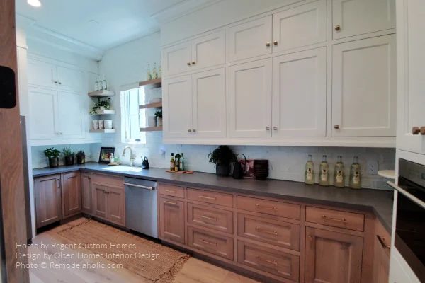 Kitchen Design options, White And Light Wood Cabinets With Gray Countertop, Bekob UVPH21 H01