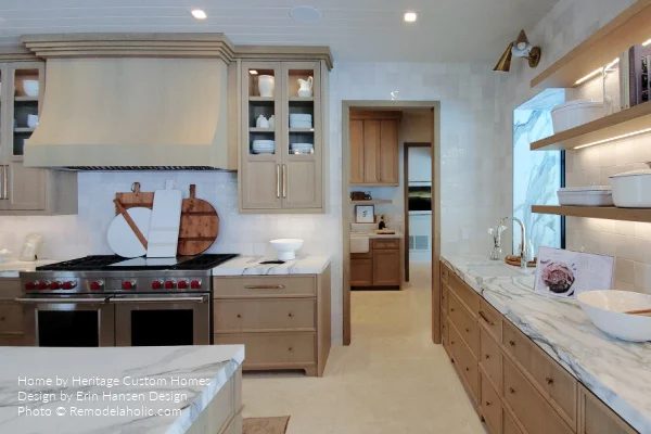 Kitchen Design options, Light Wood Kitchen Cabinets Square Tile Backsplash Marble Countertops, Bekob UVPH21 H26