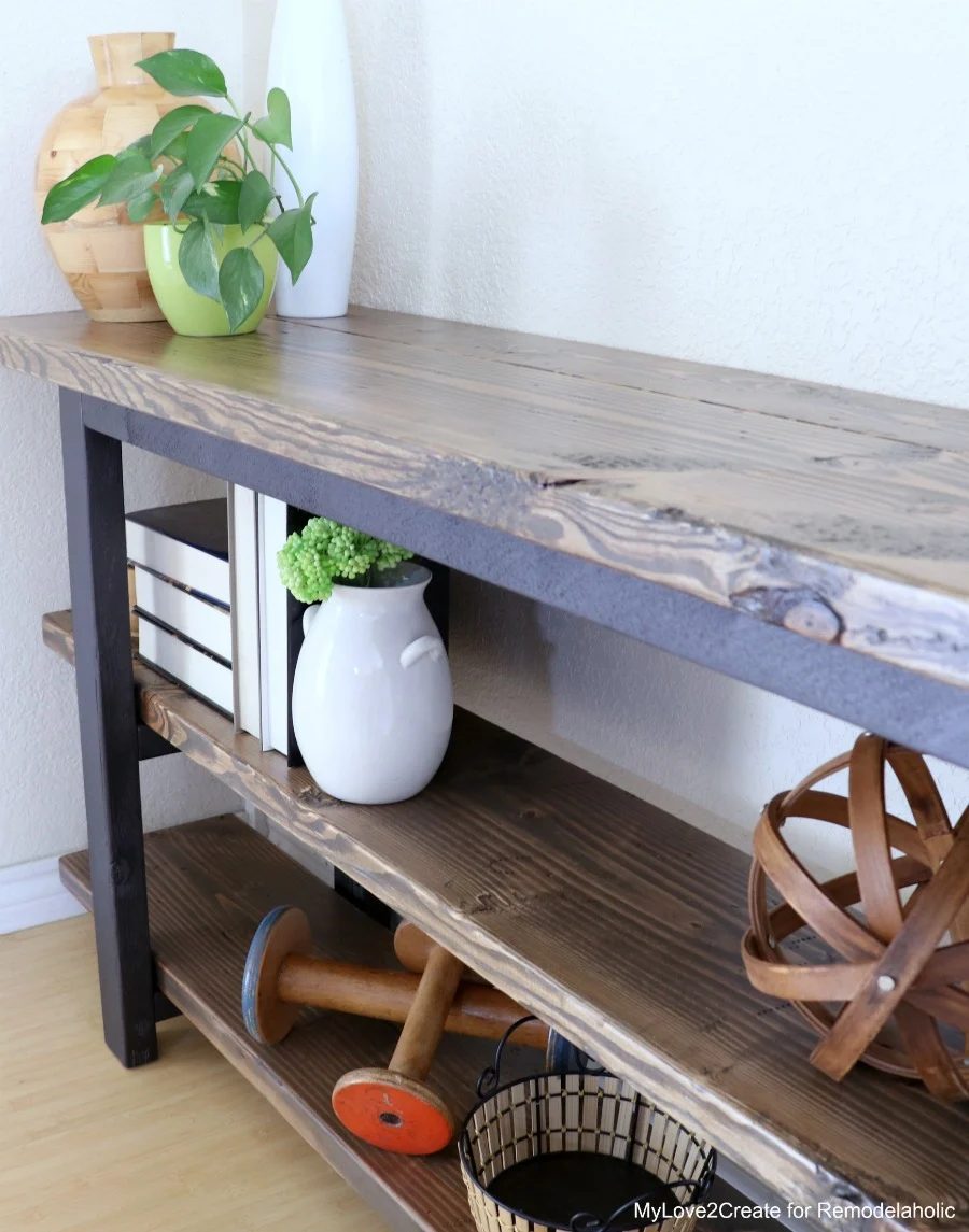 Rustic Industrial Console Table, MyLove2Create
