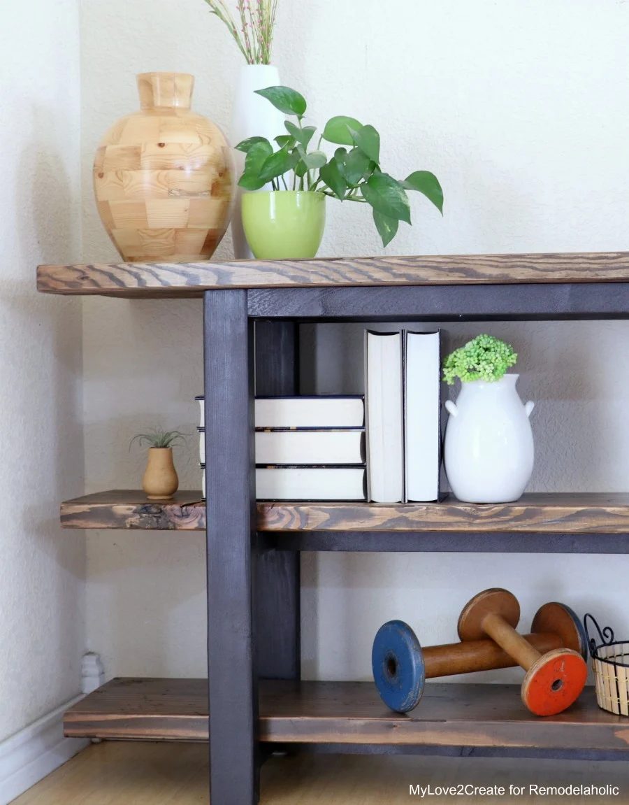 Handmade Modern Rustic Console Table, straightforward Console Table walkthrough, MyLove2Create