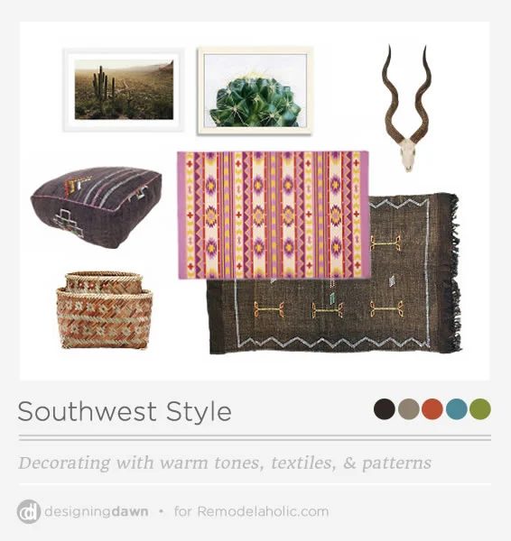 Update traditional Southwest style decorating with these tips for mixing it up to be modern and fresh while still keeping the classic warmth and textures of the area.