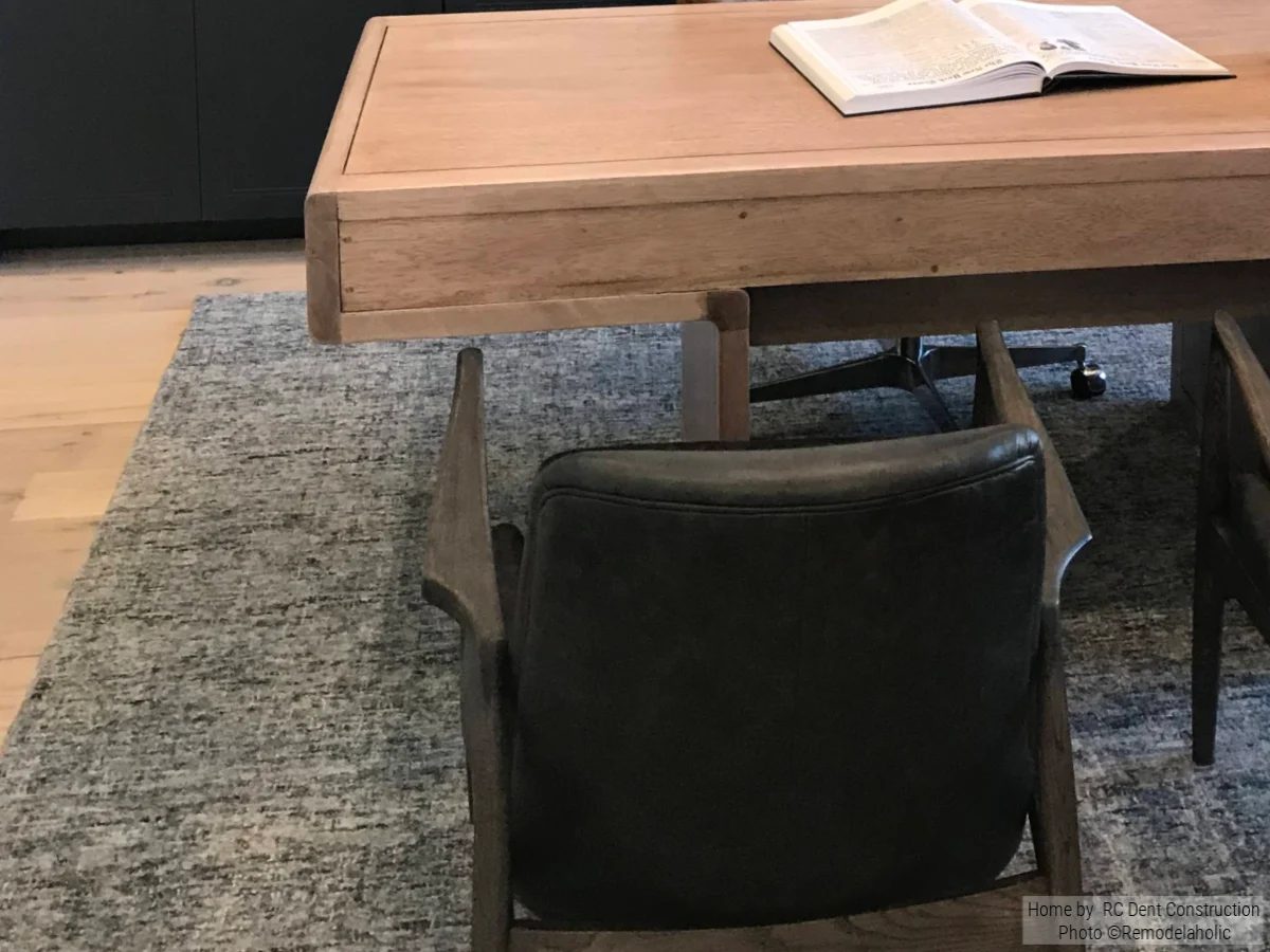 Area Rug With Dark And Light Fibers In A Modern Home Office RC Dent Construction And Remedy Furniture And Design Utah Valley Parade Of Homes Featured On Bekob