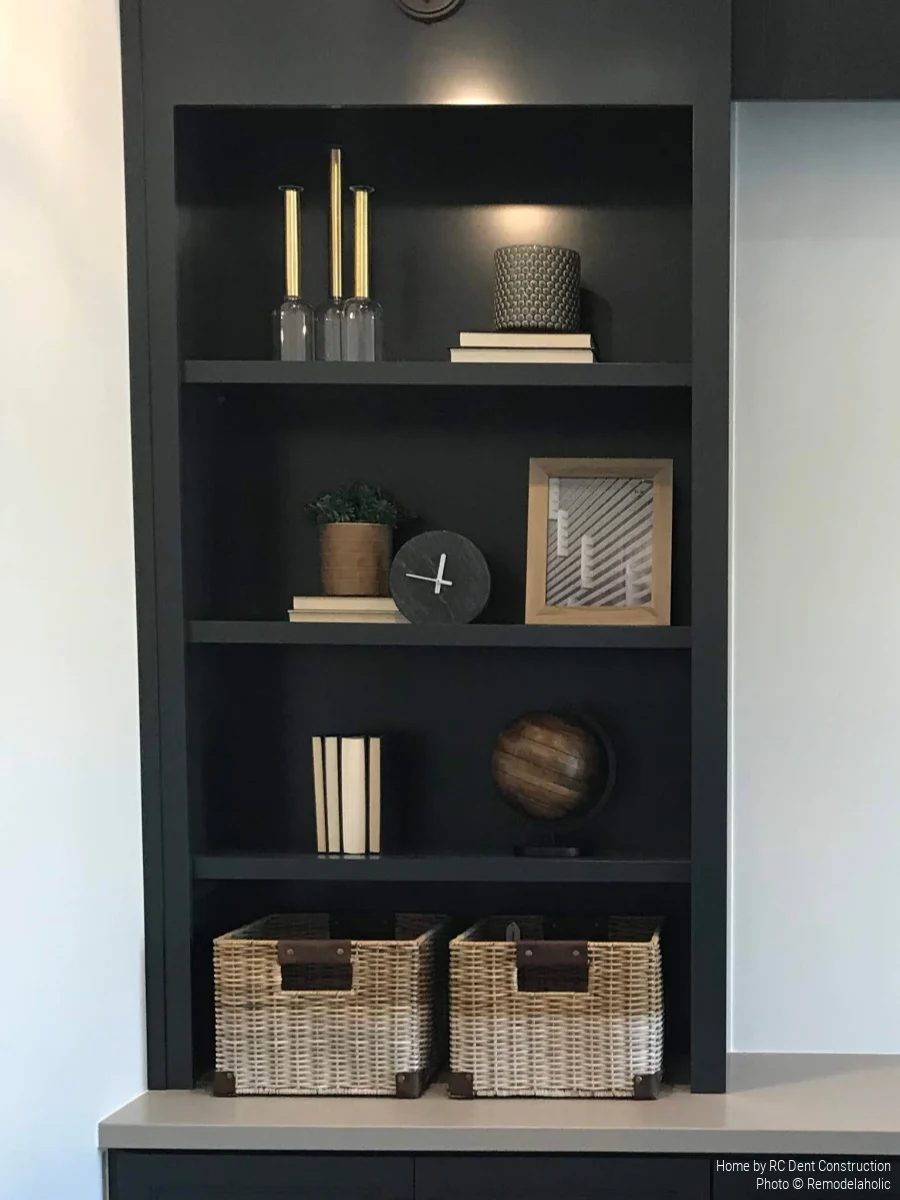 Painted Built In Shelving In Modern Home Office RC Dent Construction And Remedy Furniture And Design Utah Valley Parade Of Homes Featured On Bekob