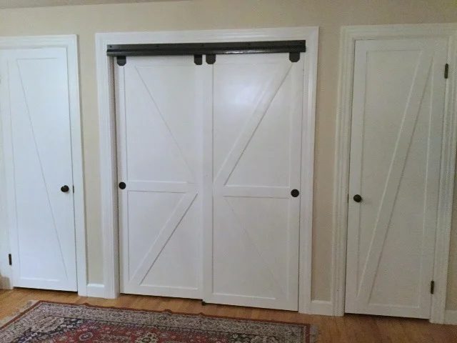 White Sliding Barn Doors