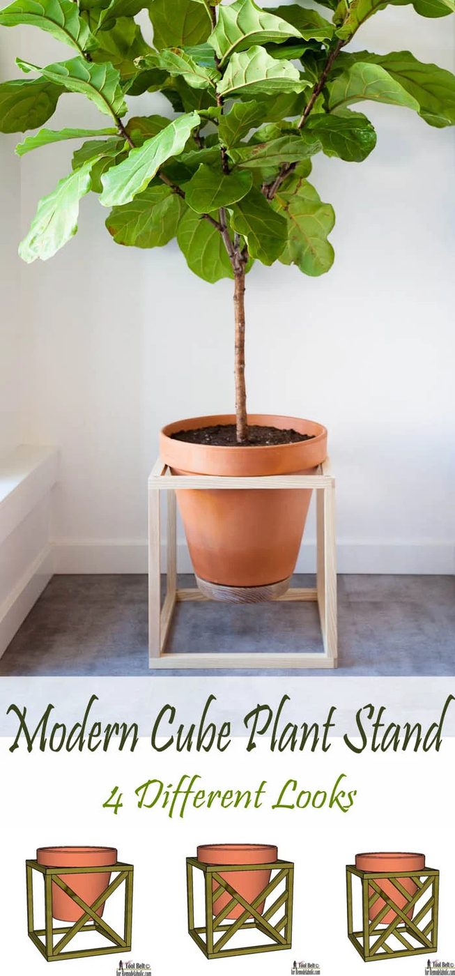modern cube plant stand-4 different looks