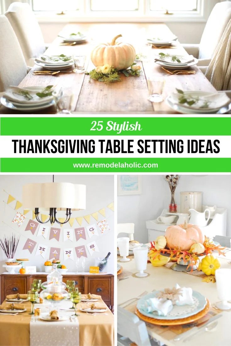 Looking for the well fitted table setting for Thanksgiving? Look no further, here are 25 Stylish Thanksgiving Table Setting options featured on Bekob.com