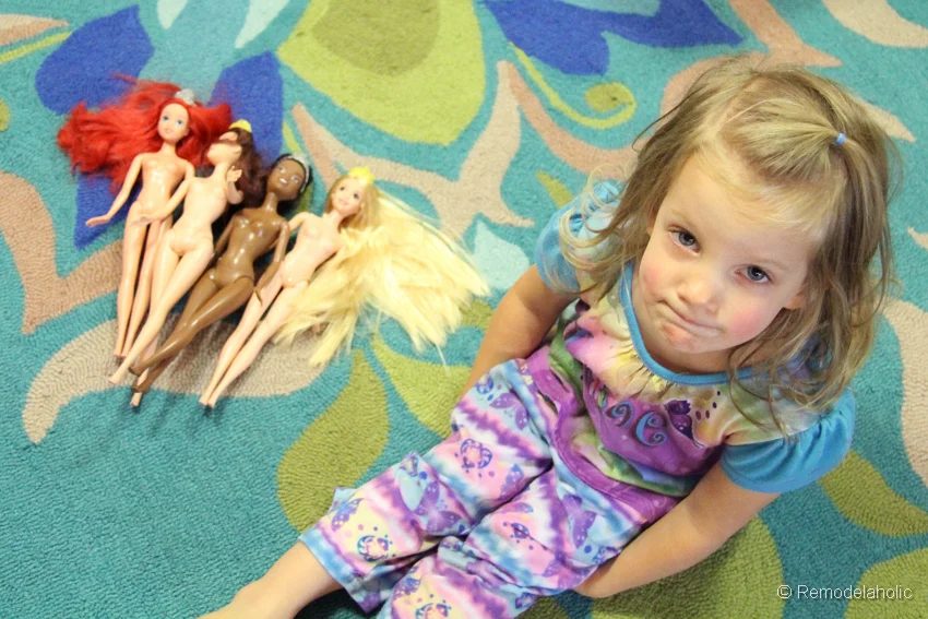 Modest Barbie Swimming suits with Nail polish