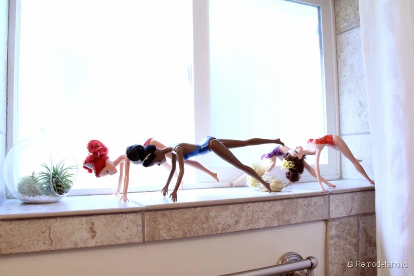 Modest Barbie Swimming suits with Nail polish