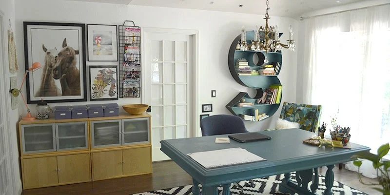 Monogram Wall Shelf and vivid Home Office