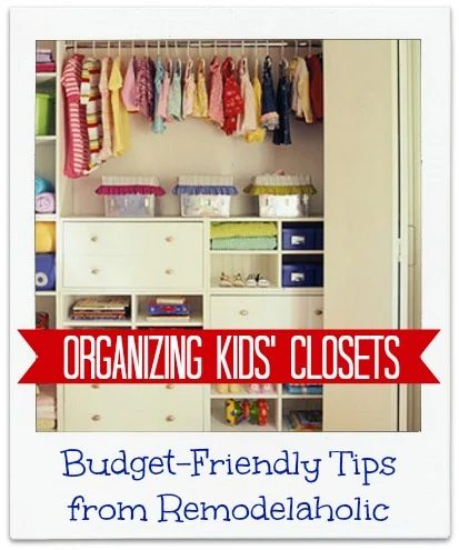Organizing Kids Closets tips from Bekob