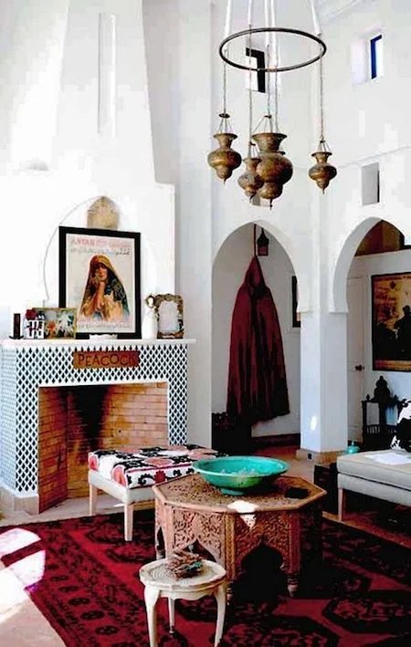 Moroccan style living area