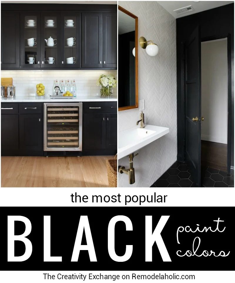 Most Popular Black Paint Colors For Walls, Doors, And Cabinets @Bekob Crop