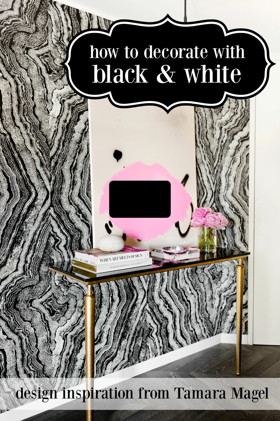 How to Decorate with Black & White | Not sure about decorating in monochrome or neutral colors? Follow designer Tamara Magel's lead and learn how to create your own luxurious home 