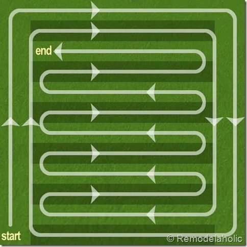 Mowing Tips Diagram
