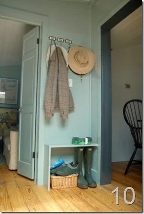 Small direct mudroom