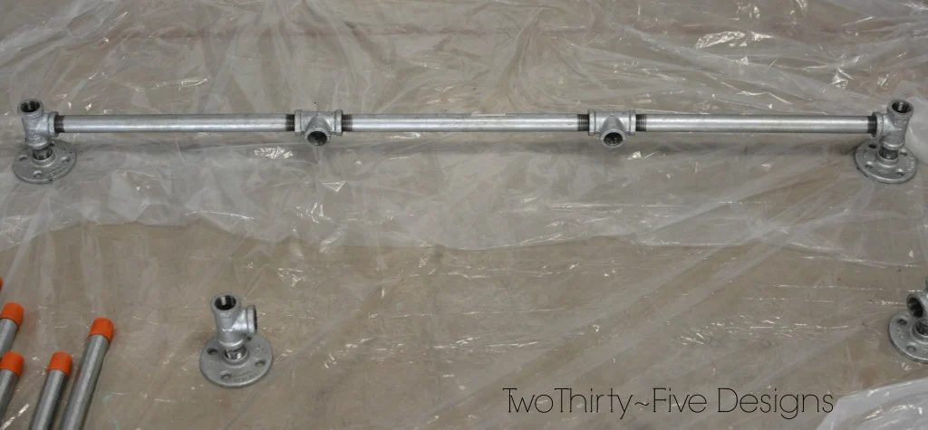 how to build a pipe frame for a mudroom locker system 04, Two Thirty Five Designs on Bekob