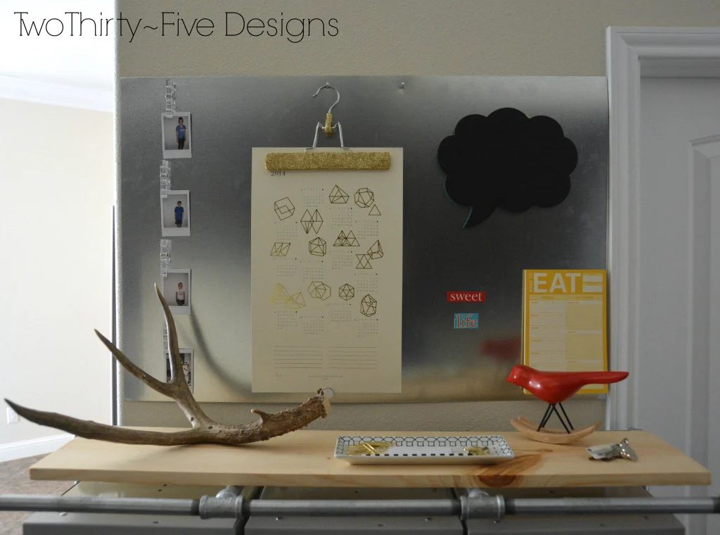 magnet board in mudroom, Two Thirty Five Designs on Bekob