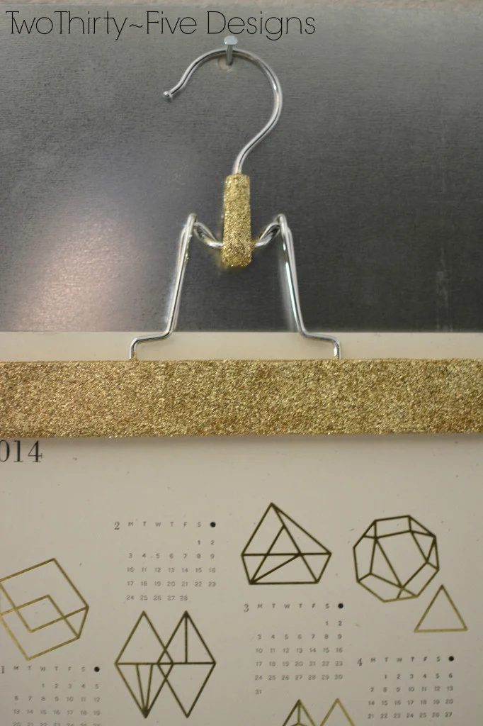 glittered hanger in mudroom locker, Two Thirty Five Designs on Bekob