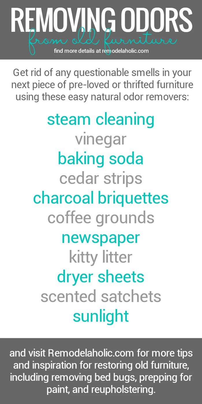 how to remove odors from old furniture