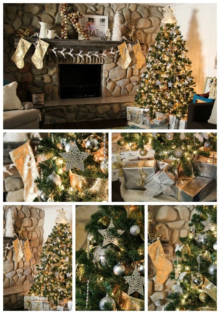 Silver and Gold Christmas Tree