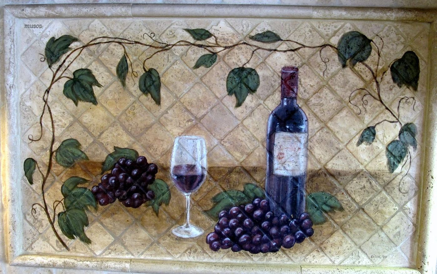 4 Painted tuscan backsplash for remodeled kitchen, by My Uncommon Slice of Suburbia featured on @Bekob