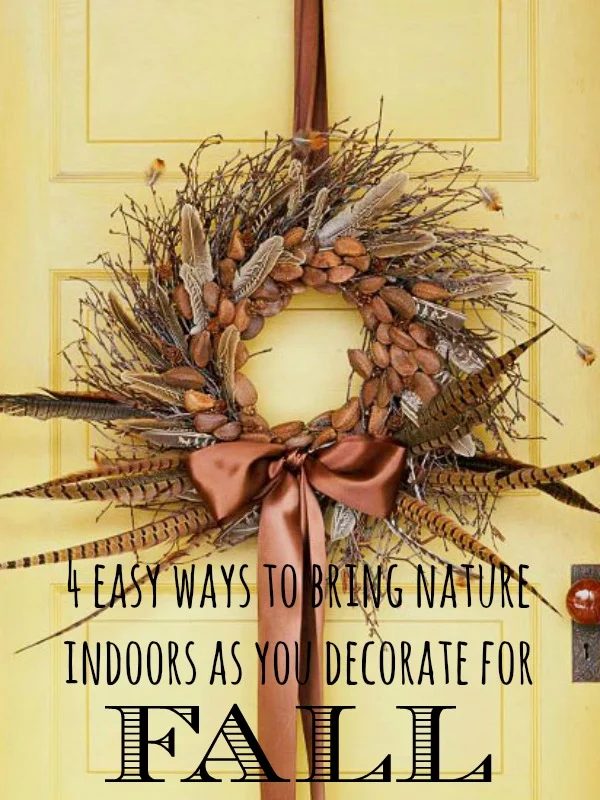 4 straightforward Natural Fall Decorating options via Tipsaholic.com #decorating #fall #nature