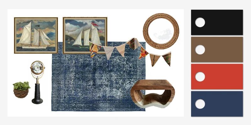 Nautical Nights – A rustic & watery bedroom well fitted for a teenage boy