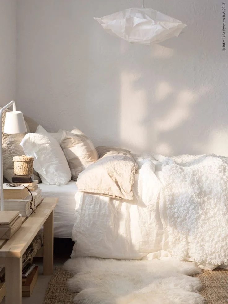 Tips for Decorating with Neutrals: neutral bedroom with texture