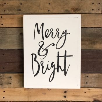 Merry And Bright Art Painted Fox Home