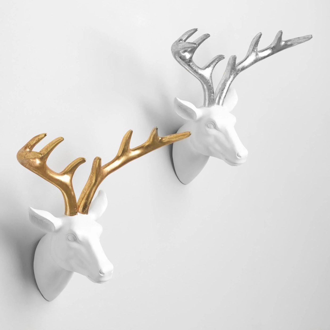 Gold Or Silver Metallic Antler Stag Heads World Market