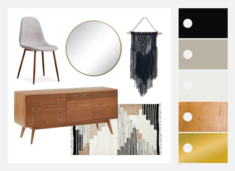 Dining in Style: Neutral Mid-Century Modern Dining Room Decor