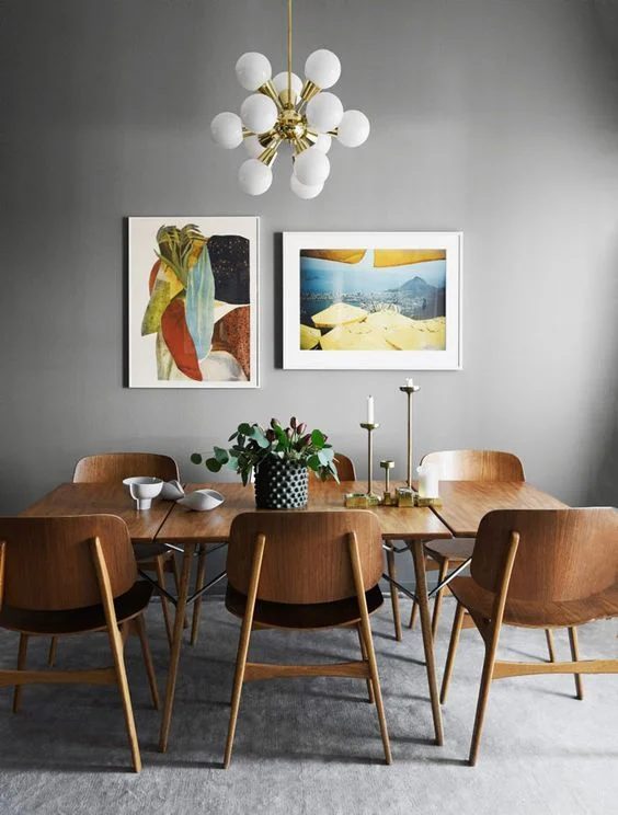 Neutral Mid-Century Modern Dining Room Decorating Tips and options