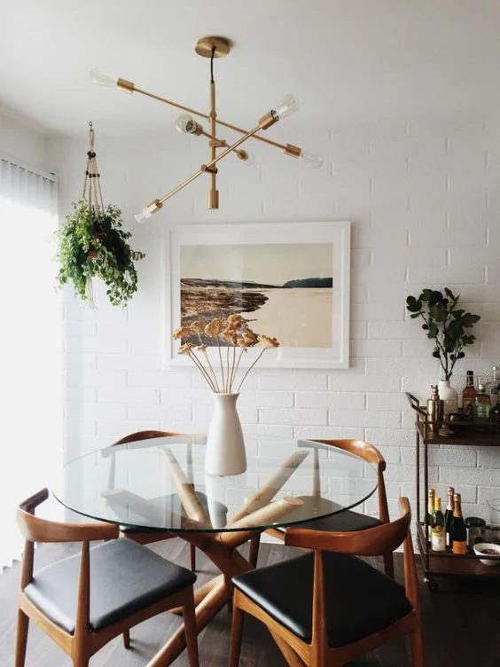 Neutral Mid-Century Modern Dining Room Decorating Tips and options