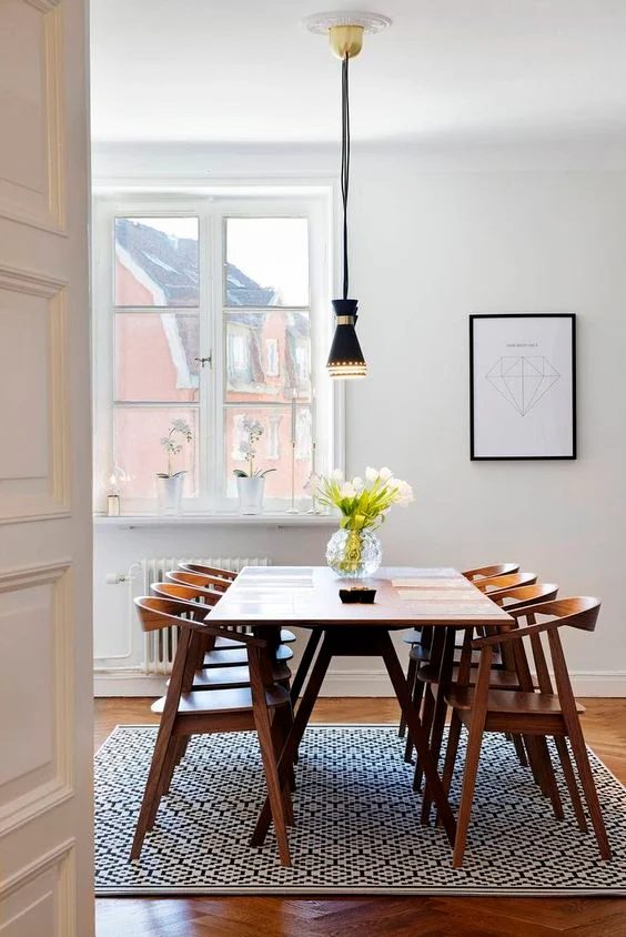 Neutral Mid-Century Modern Dining Room Decorating Tips and options