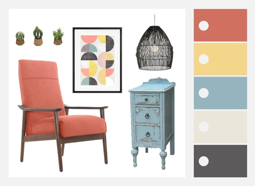 Shabby Chic Mid-Century Style Mashup