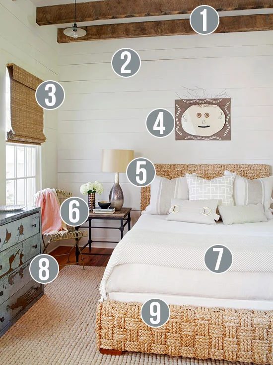 Get This Look: Neutral Rustic Bedroom | 9 tips from Bekob.com #getthislook #rustic #neutral #bedroom @Bekob