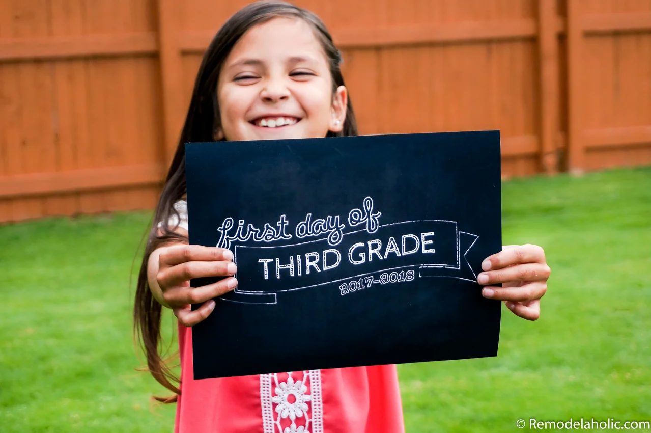 Free Printable First Day of School Signs