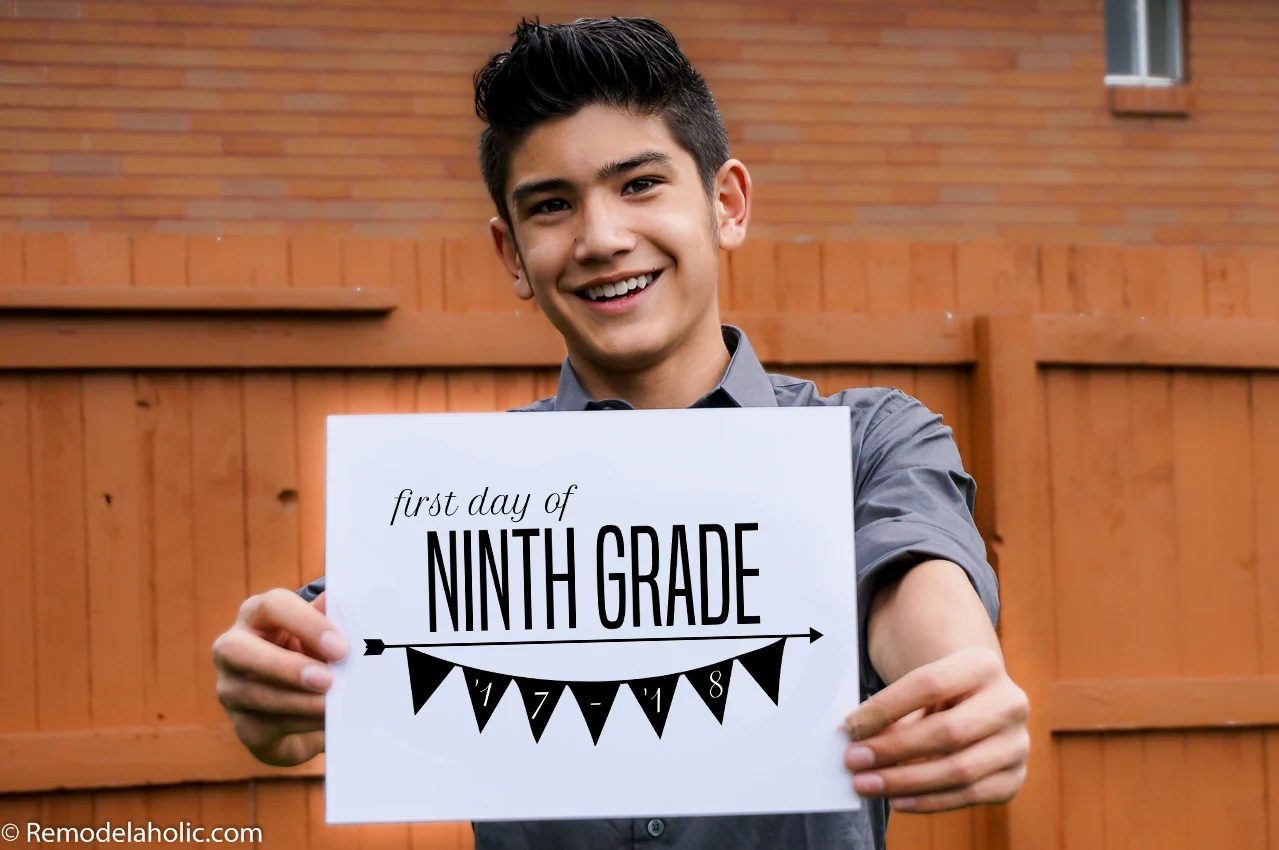 Free Printable First Day of School Signs
