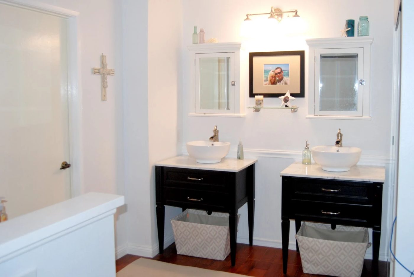 New Twin Vanities; Master Bathroom Remodel