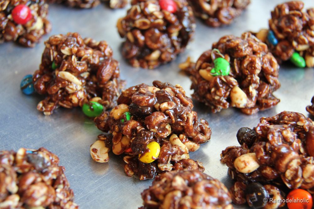 No Bake Trail Mix Cookies Recipe-3