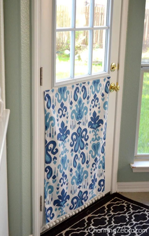 walkthrough for Handmade magnetic curtain half door window blind, Charming Zebra on Bekob
