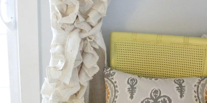 Sew Ruffled Burlap Curtains