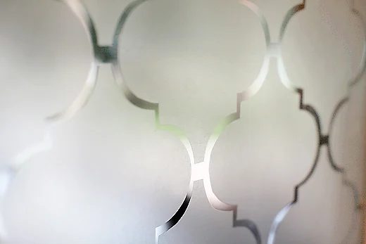 Handmade Window Privacy Film Using Contact Paper