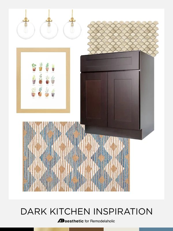 Dark Kitchen Inspiration and Design Tips | Creating a non-white kitchen at Bekob.com