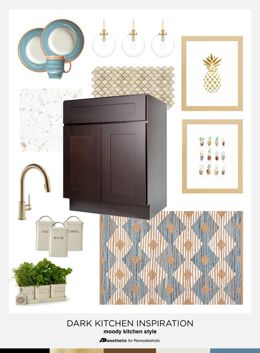 Dark Kitchen Inspiration and Design Tips | Creating a non-white kitchen at Bekob.com