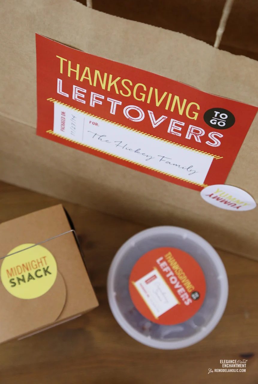 Thanksgiving Leftover Printables from Elegance & Enchantment for Bekob